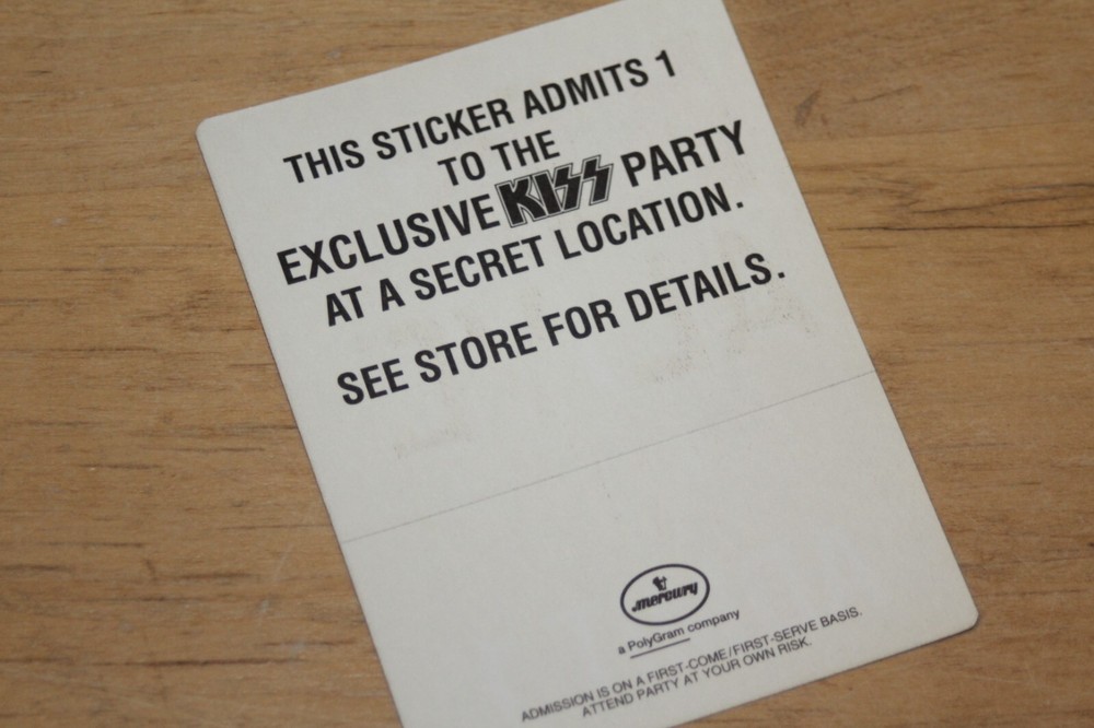 KISS - Unused Backstage Pass Alive III- FREE SHIPPING -
