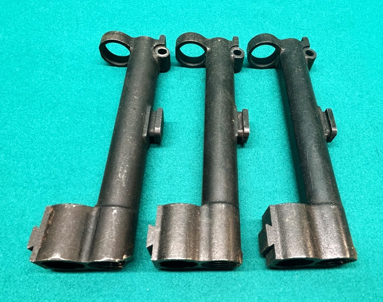 Lot of 3, Original M1 Garand Wide Base Gas Cylinder,  AS-IS, for Parts or Repair