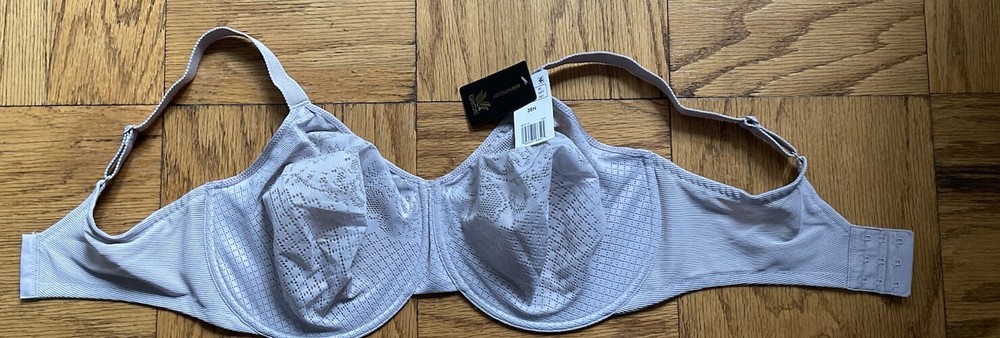 38H - WACOAL Visual Effects Minimizer Bra, Raindrop, New