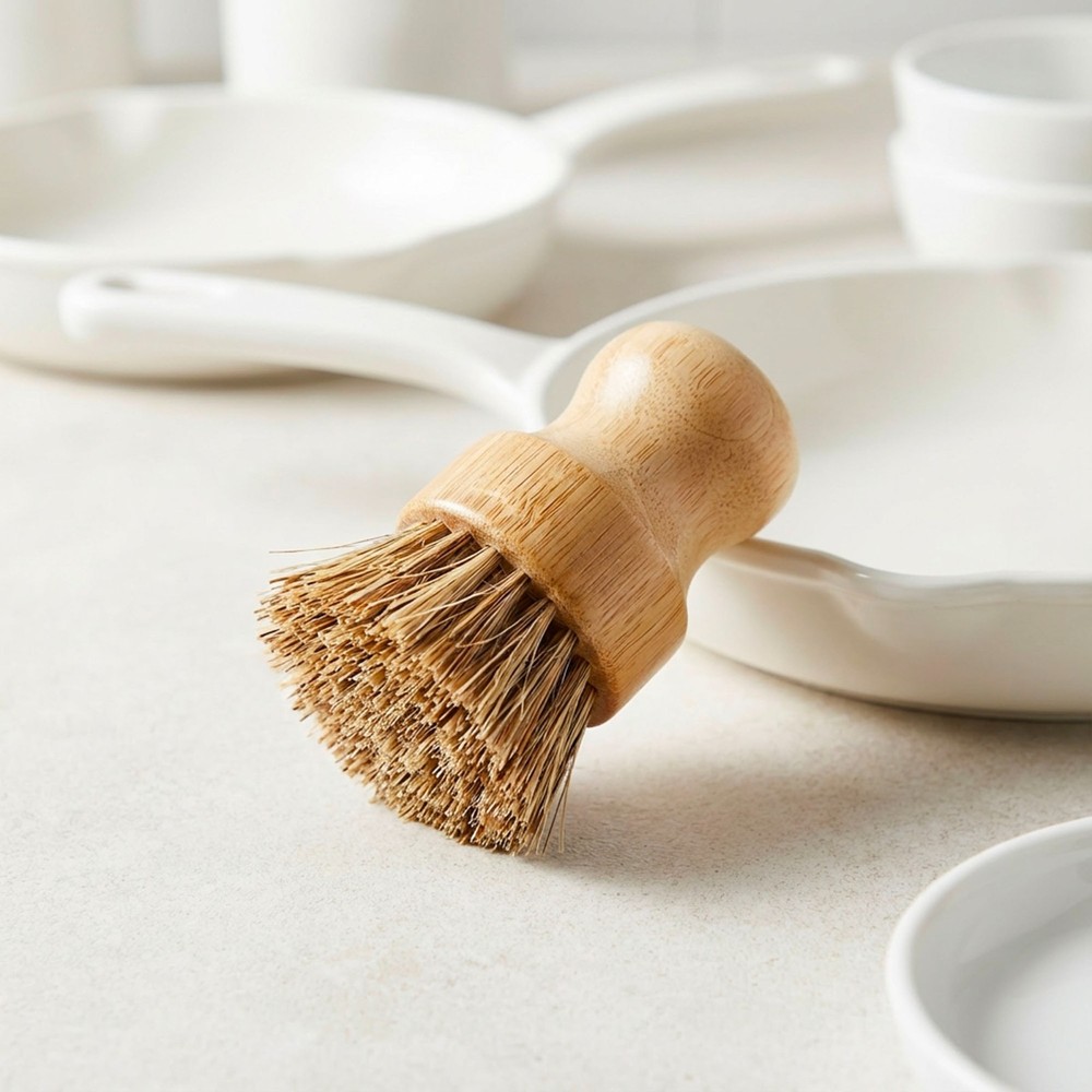 Bamboo Pot Scrubber | Eco-friendly and Zero-Waste Kitchen Cleaning Brush