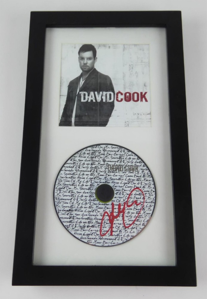 David Cook Signed Autographed Framed Display Matted CD W/Cover