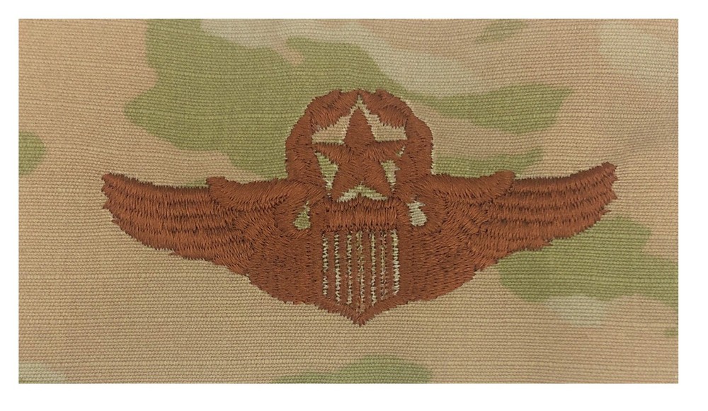 US Air Force Command Pilot OCP Spice Brown Badge (each)