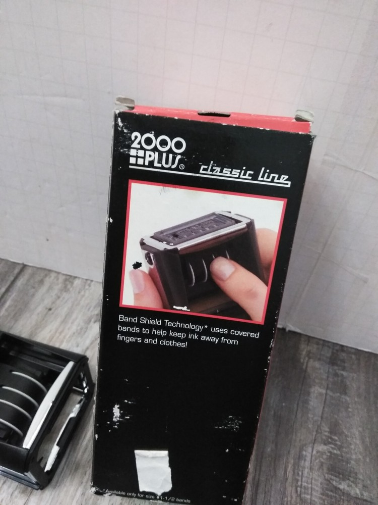2000 PLUS #2360 classic line premium Self Inker Date message stamp
