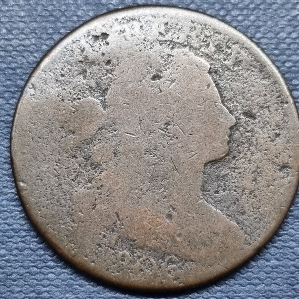 1806 Draped Bust Large Cent 1c Circulated #82327