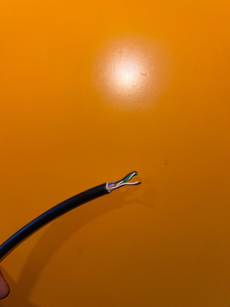 Cat5e shielded  cable wire telecom bare copper 51ft