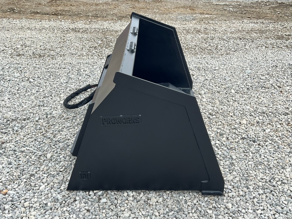 72" High Front Dump Smooth Bucket Attachment Fits Skid Steer Quick Attach