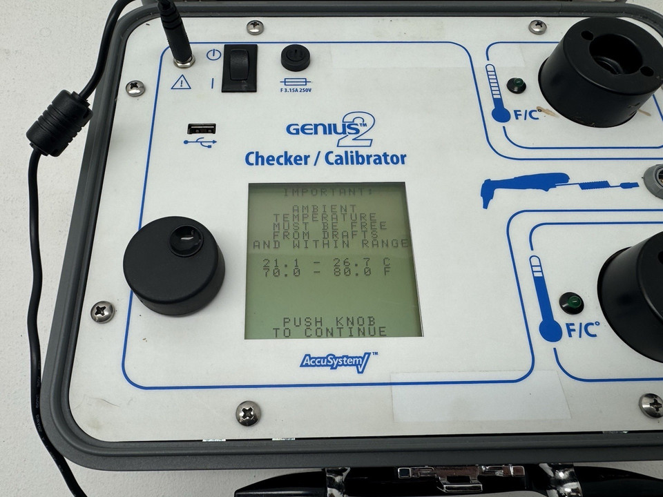 Kendall Genius 2 Thermometer Checker calibrator Tester Probe- Immaculate