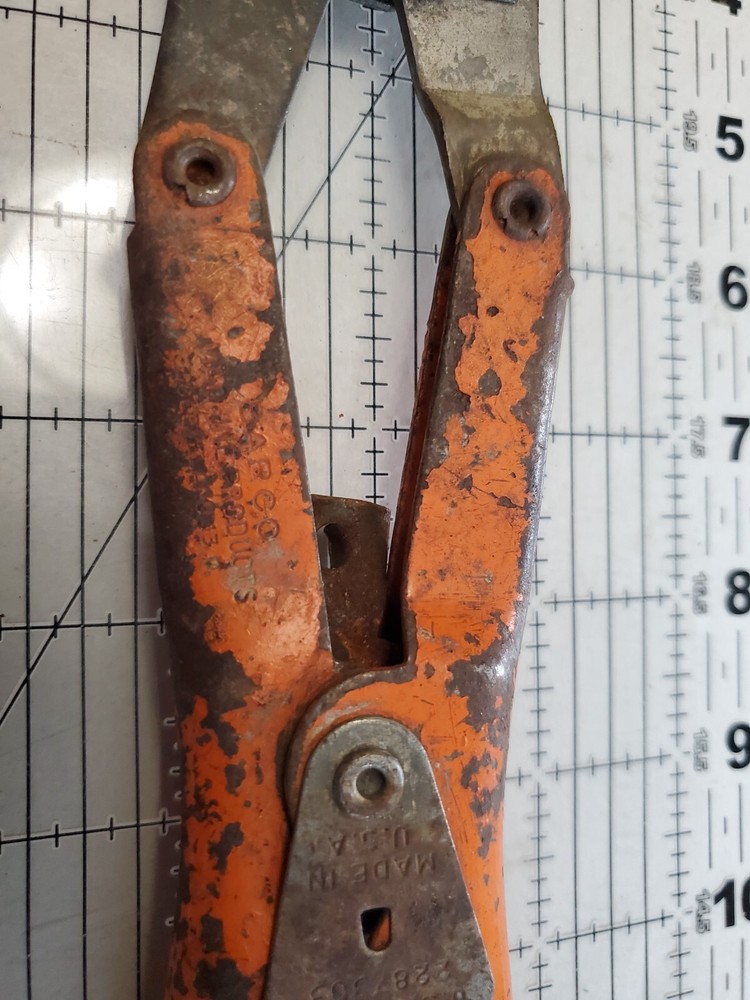 Vintage Pruning Shears USA Made Double Action