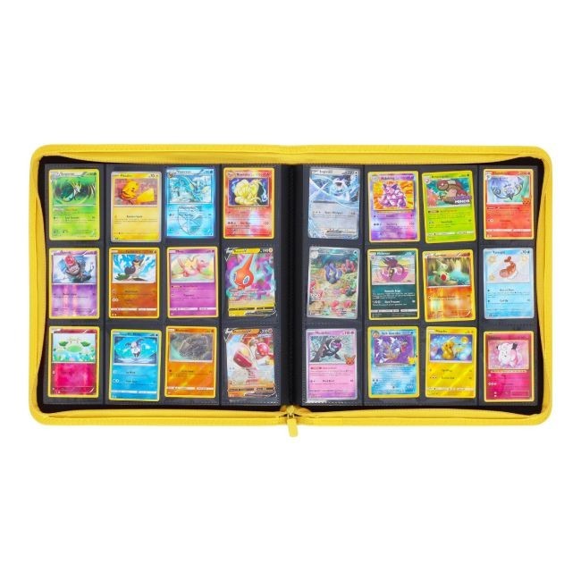 BCW Z-Folio 12-Pocket ZIPPER Album - Yellow - FREE SHIP