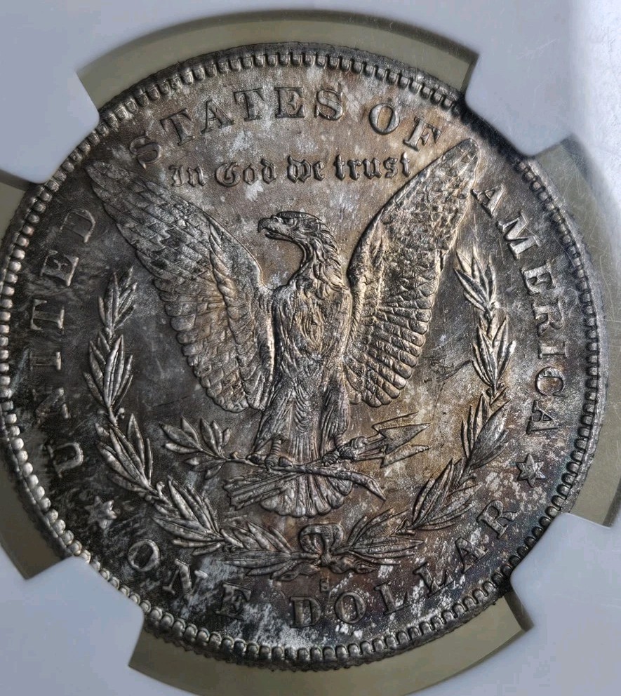 1878 S Morgan Silver Dollar NGC MS65 $1 San Francisco Gem Uncirculated BU Toned