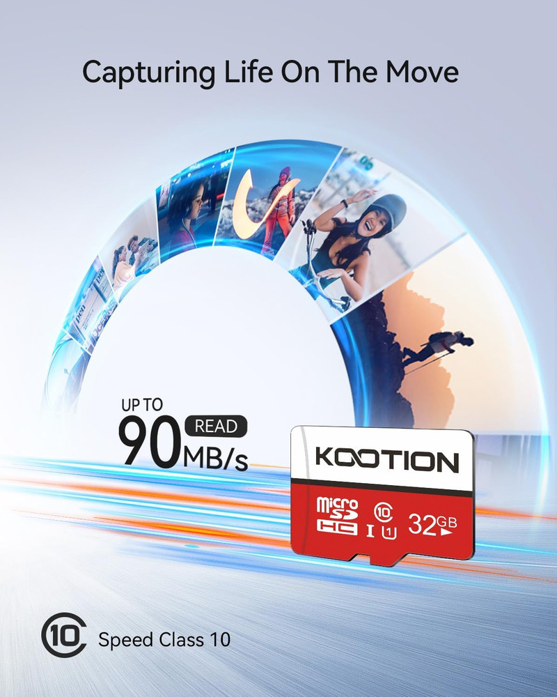 32GB Micro SD Card 5 Pack, Class 10 Microsdhc Flash Memory Card with Adapter UHS