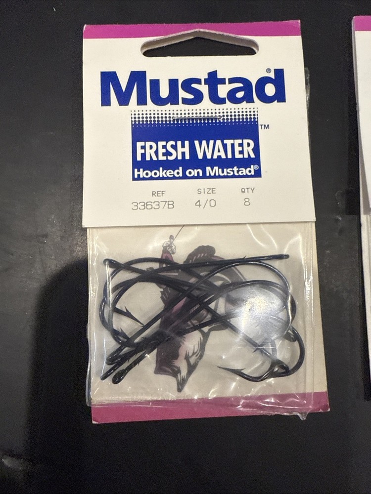 Mustad Ref AC33637BL Size 4/0 8 Per Pack