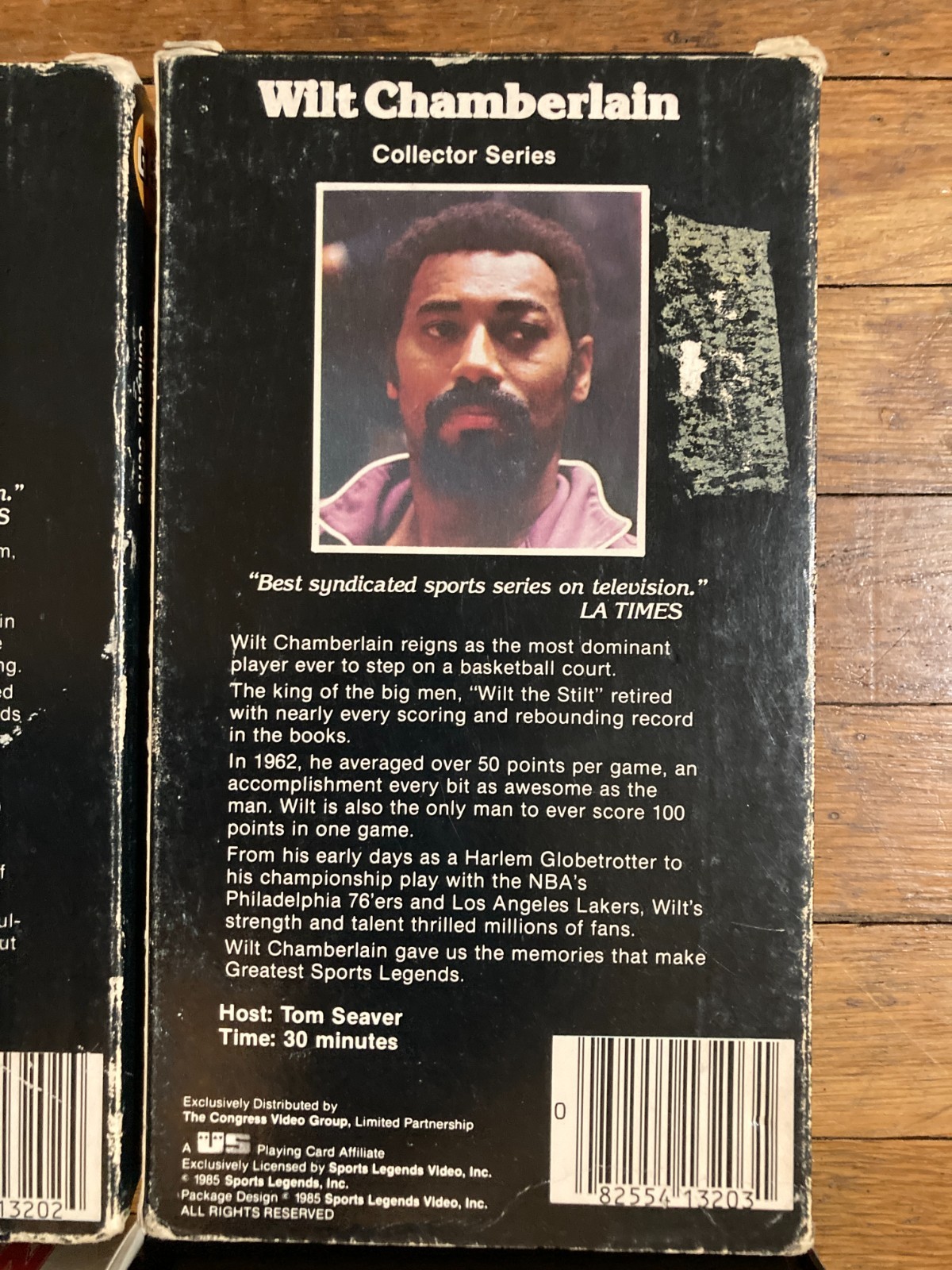 Greatest Sports Legends VHS lot of 7 Wilt Chamberlain NBA Basketball LA Lakers