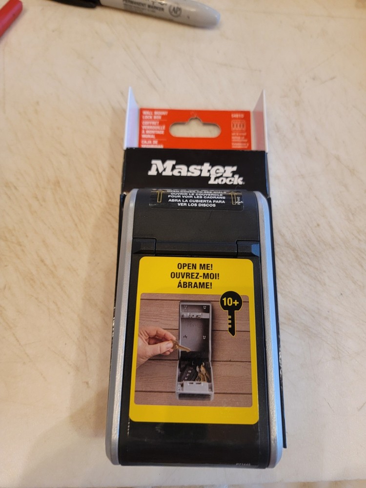 🔐 Master Lock 5481D Large Wall Mount Outdoor Lock Box – Combo Dial – NEW