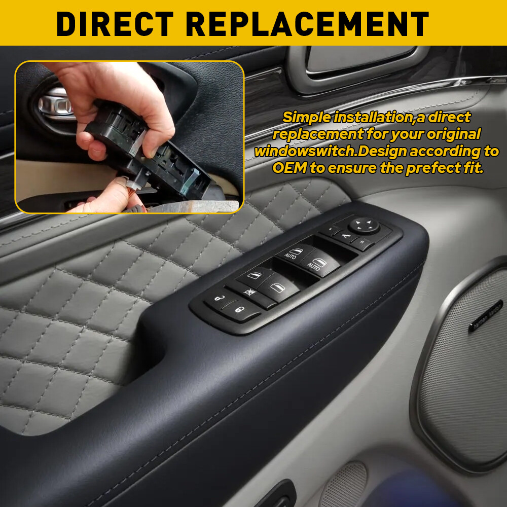 Left Driver Power Window Master Control Switch For 2012-2016 Dodge Grand Caravan