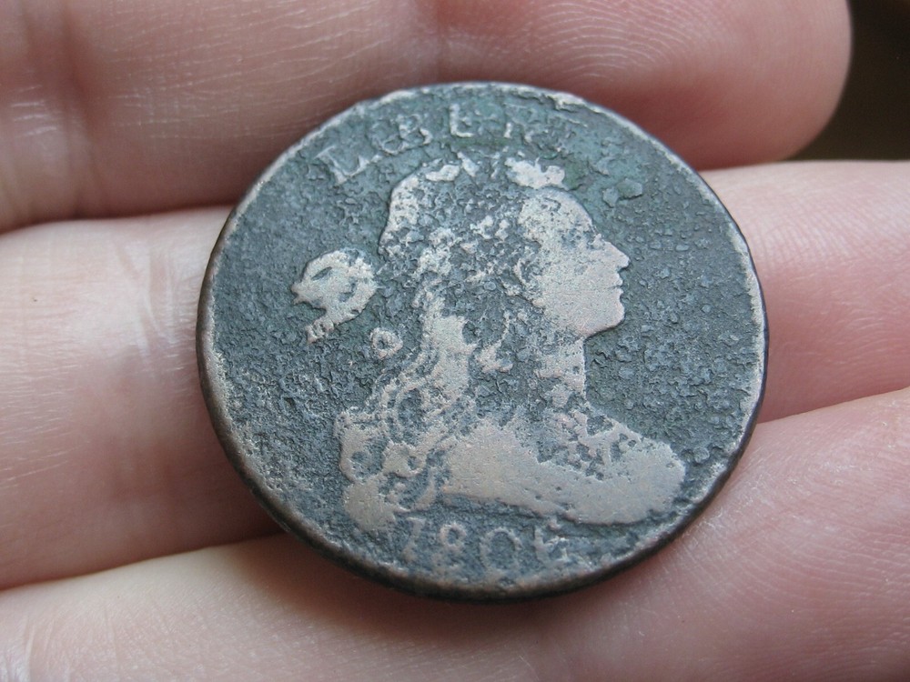 1806 Draped Bust Large Cent Penny- VG/Fine Details
