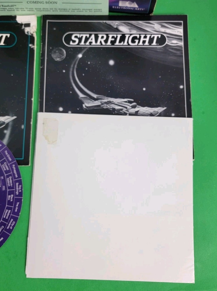 1986 Starflight PC Computer Game by Electronic Arts, IBM & Tandy