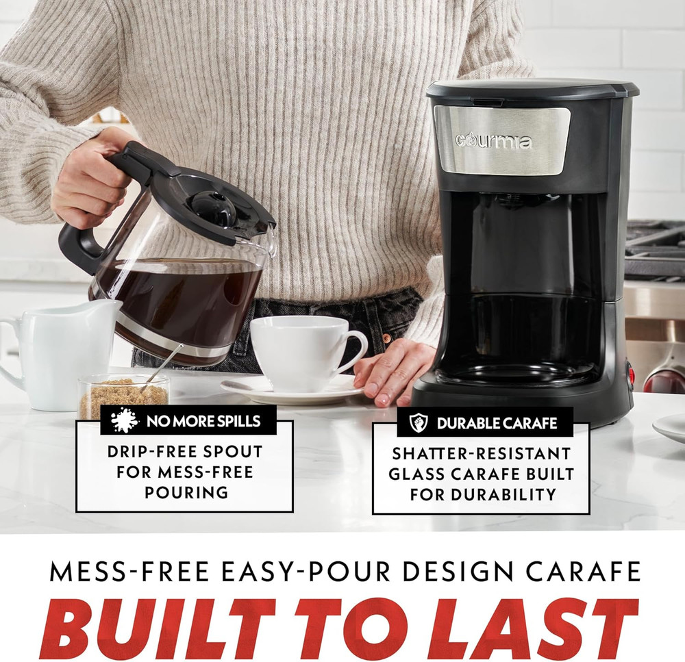 12 Cup One-Touch Coffee Maker – Pause and Serve with Automatic Keep Warm, Easy V