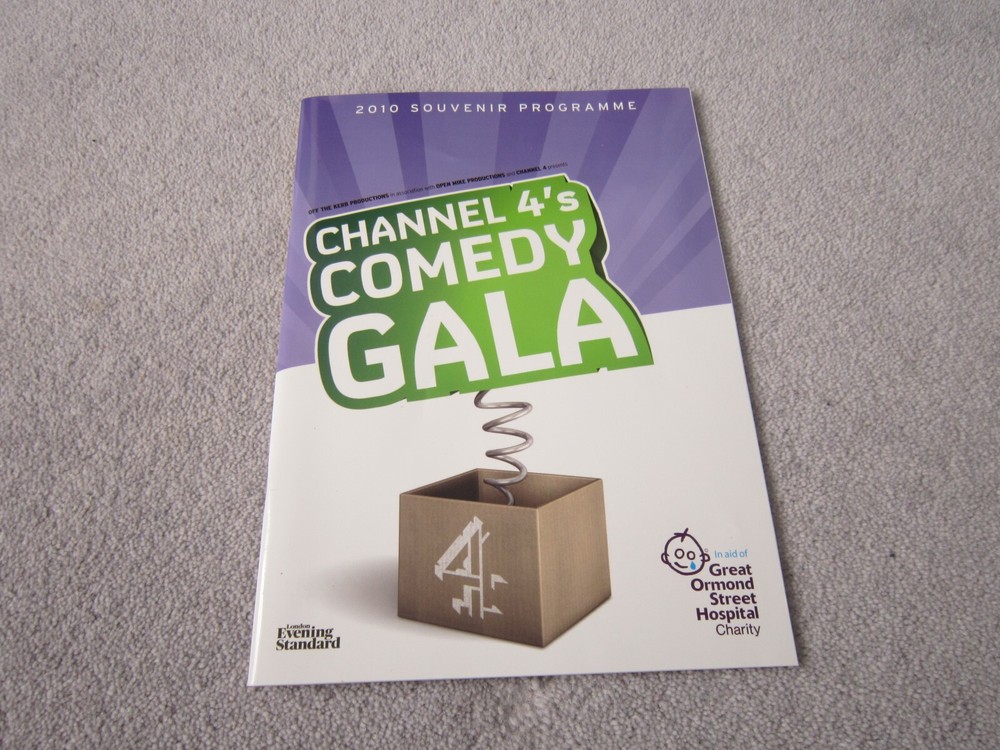 Channel 4's Comedy Gala ,O2 Arena programme,2010 + ticket stubs