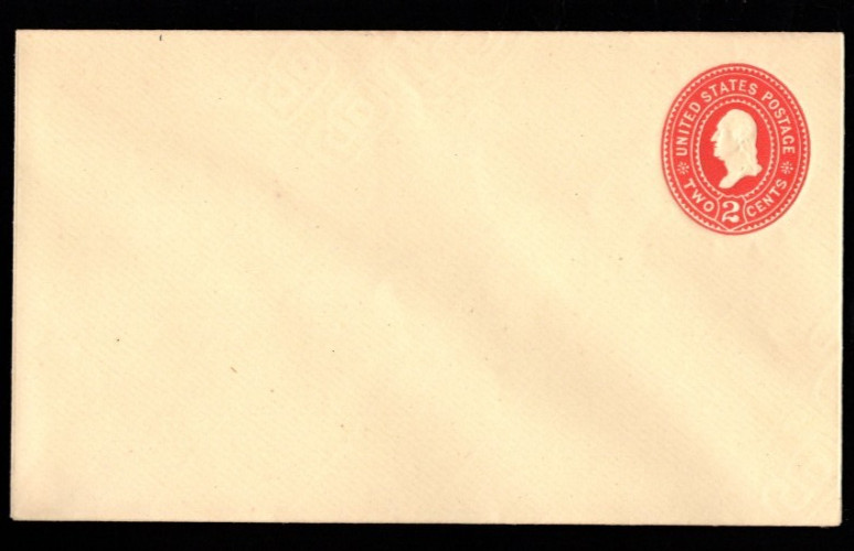 SC# U368, US postal stationery envelope, new, back flap closed
