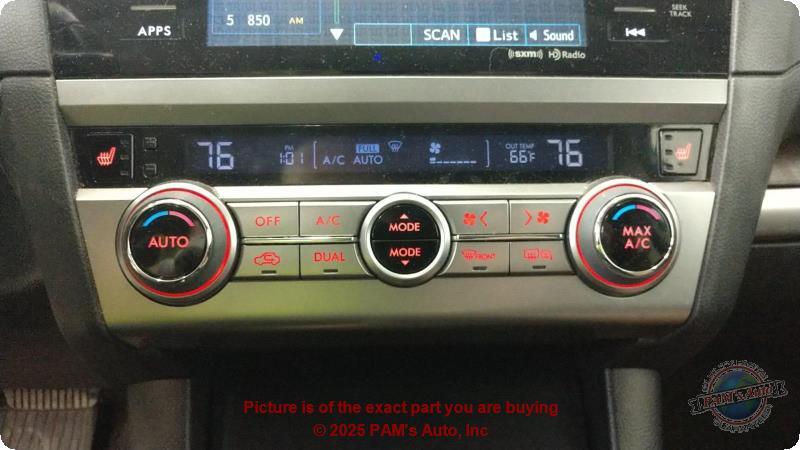 Used A/C Selector Switch fits: 2015 Subaru Legacy automatic temperature control