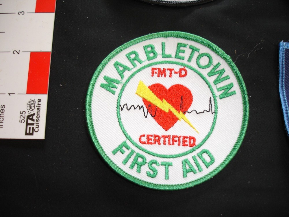 firefighting rescue fire department vintage patch set