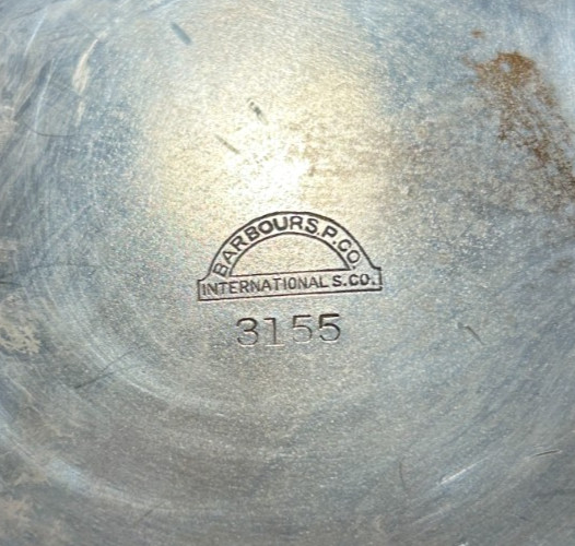 RARE Antique BARBOUR Repousse Silverplate Coffee Tea Pot #3155