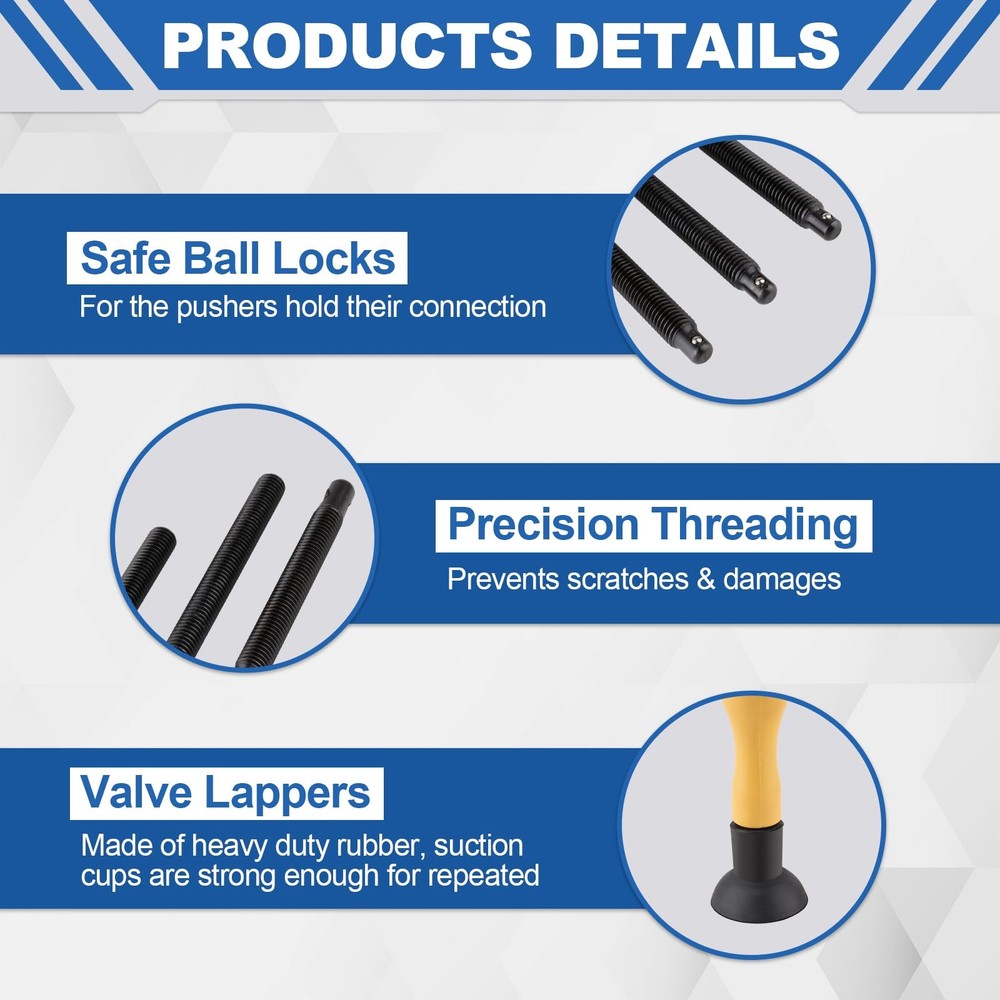 Valve Spring Compressor Set 12PCS Tool for Motorcycle, ATV, Car, Small Engine