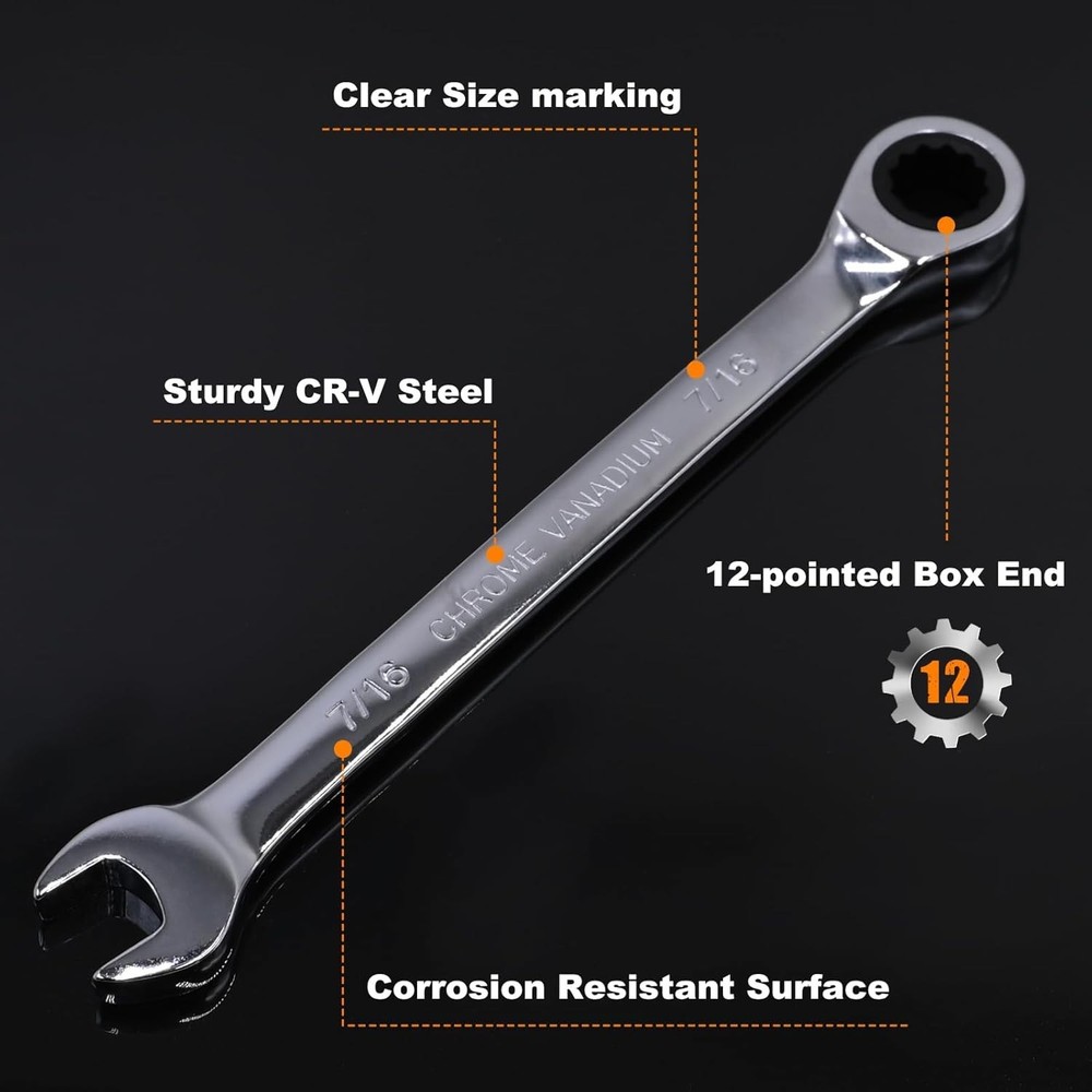 Ratcheting Wrench Set