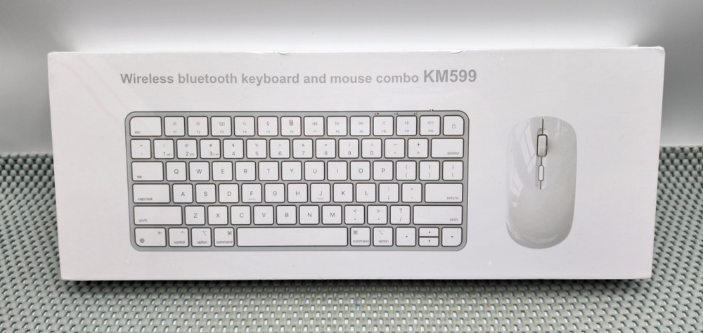 Wireless Keyboard and Mouse for MAC KM599 White