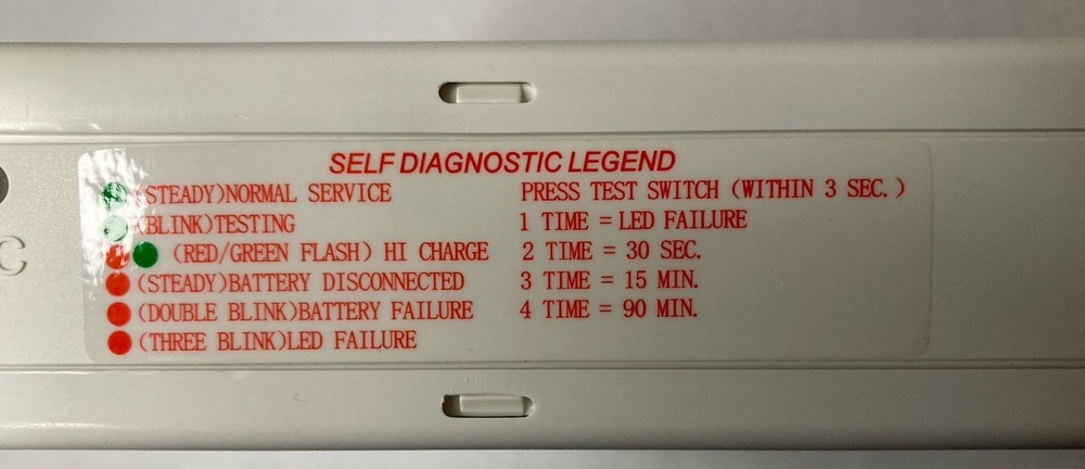 RED LED Emergency Exit Sign 120/277