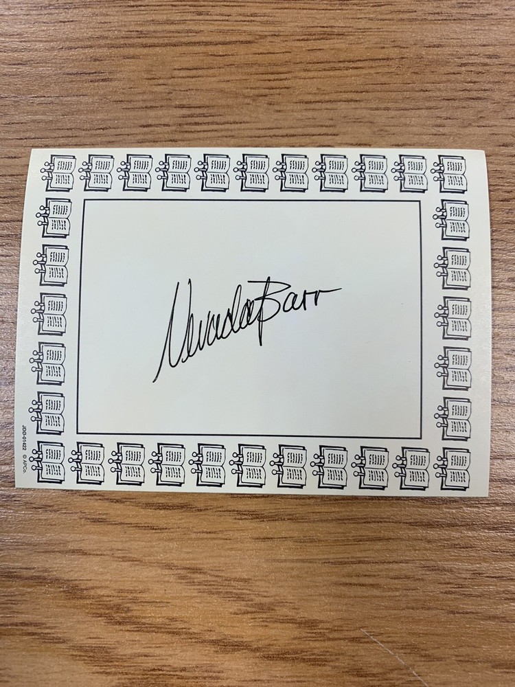 Nevada Barr Author Signed Bookplate Autographed New