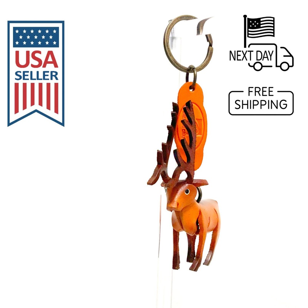 Elk Handmade Leather Keyring
