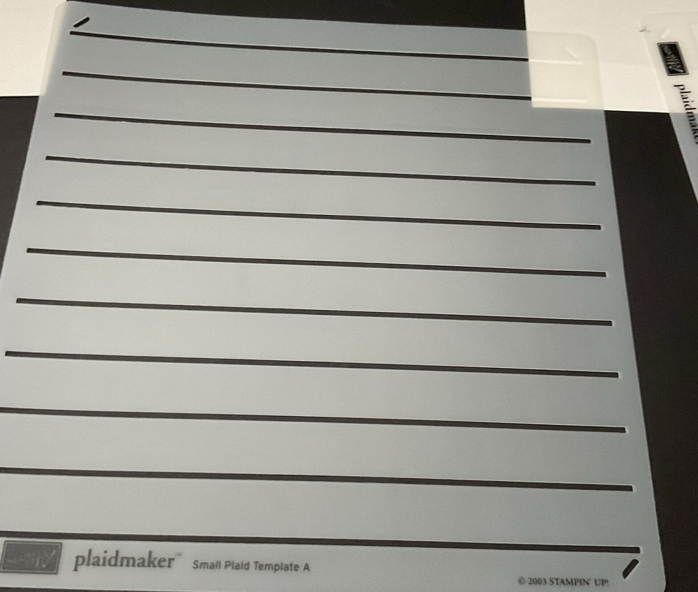 Stampin' Up Memories Plaidmaker Template Set Small Plaid