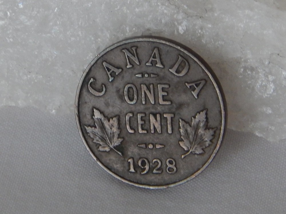 1928 Canada 1 Cent Penny Coin