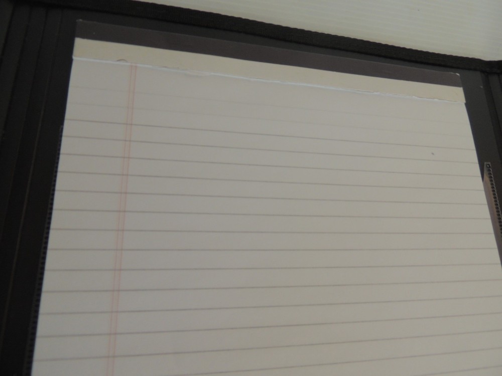OXFORD HARD COVER ORANIZER CONFRENCE FOLDER LINED PAPER CLEAR STORAGE