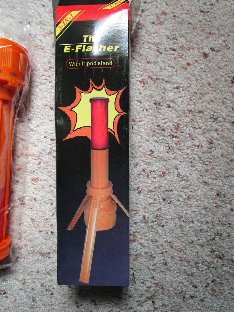2 new The E-Flasher Flashlight with Tripod Stand - use as a HALLOWEEN flashlight