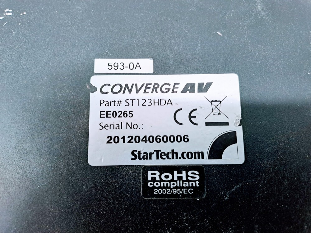 Startech ST123HDA 3-Port Component Video Splitter With Adapter