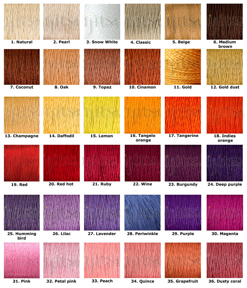 Grapefruit flat cotton bracelet or anklet