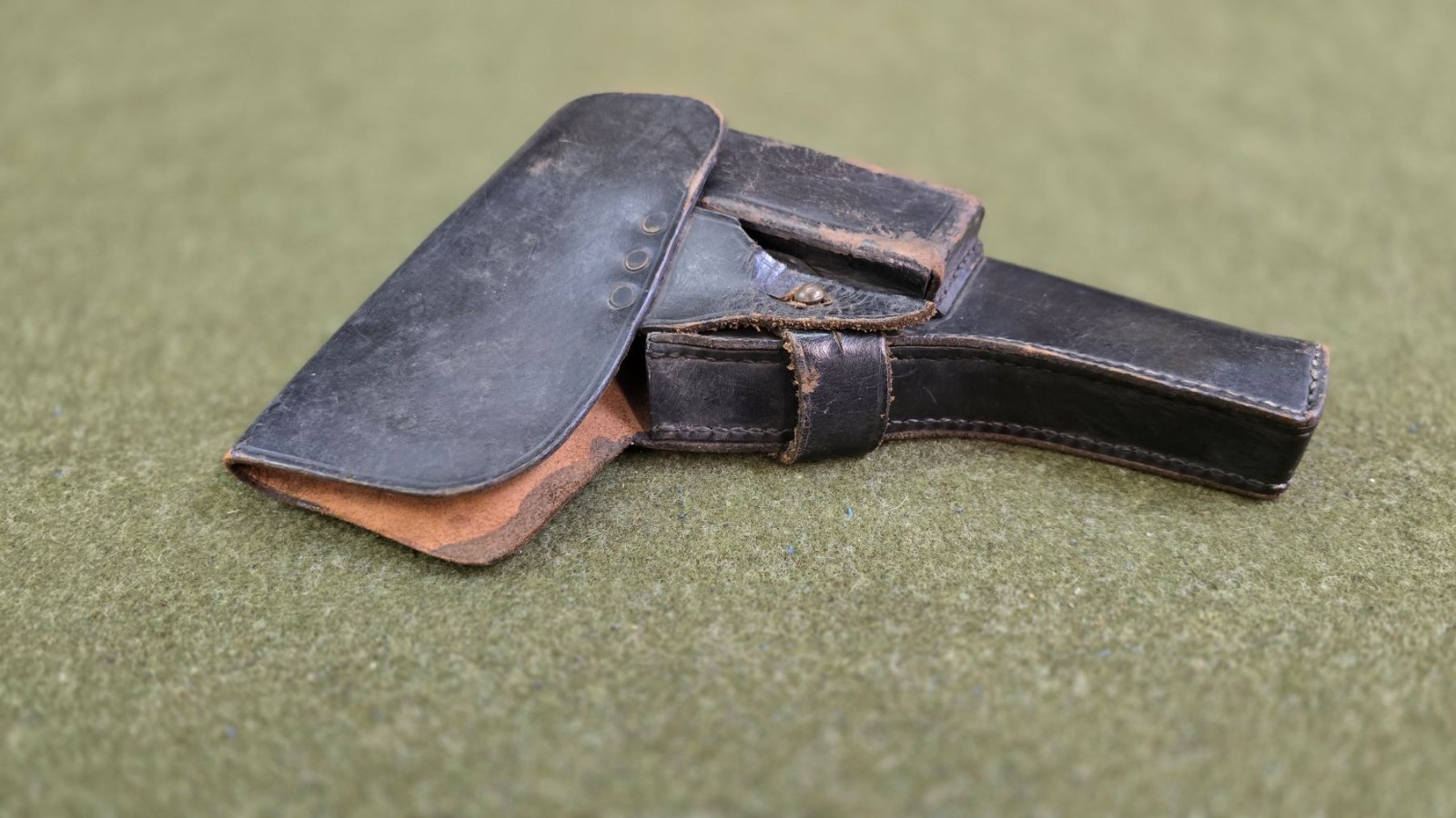 pre-WWII Spanish Military Leather Holster w/o Shoulder Strap Astra 400 Pistol