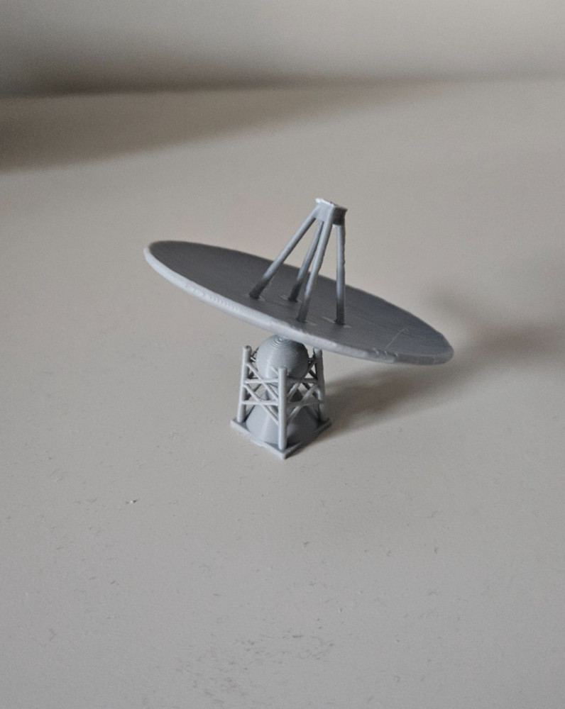 (3 Pack) N Scale 1:160 Radar/Space Antenna Dish for Model Train Environment
