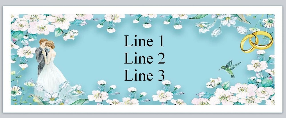 Personalized Address Labels Wedding Bride Groom (JX 447)