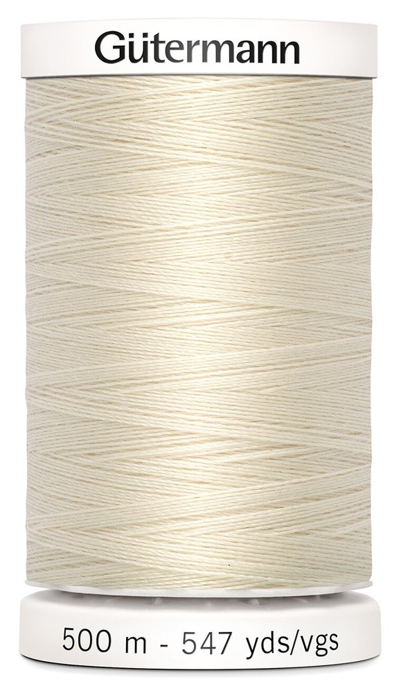 Gutermann 501-22 Sew-All Thread 547yd-Eggshell