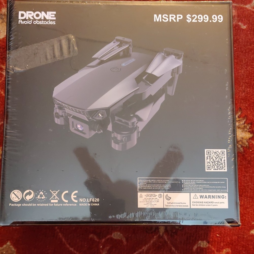 SMS Foldable Obstacle Avoidance Quadcopter Drone NO.LF620 Black