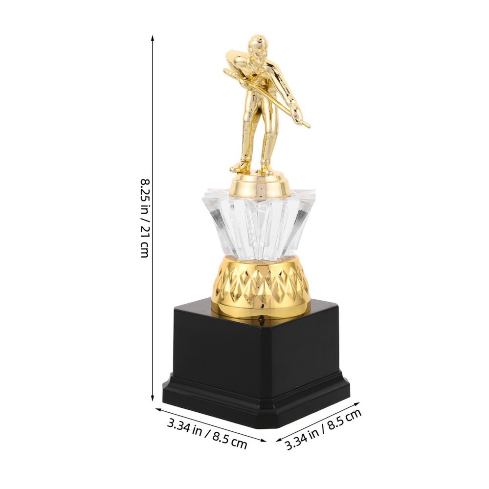 Pool Table Trophy Billiard Player Statue Game Party Competition 3d Award