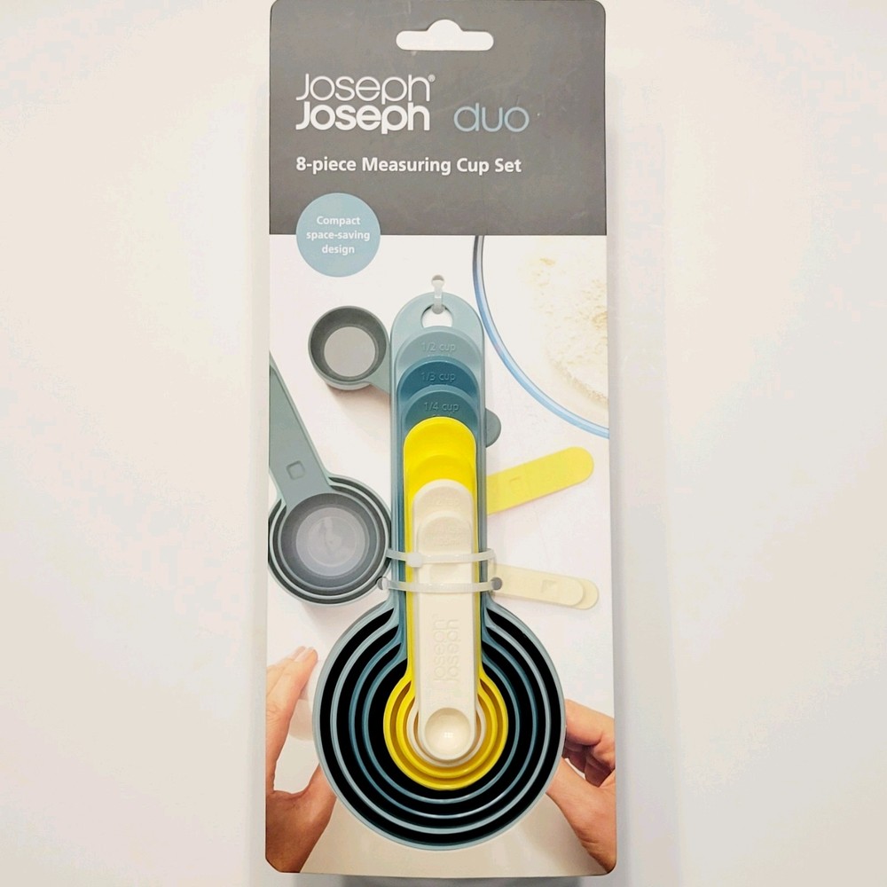 Joseph Measuring Spoon & Cup Set Kitchen 8-Pieces Multicolor Kitchen Space-Saver