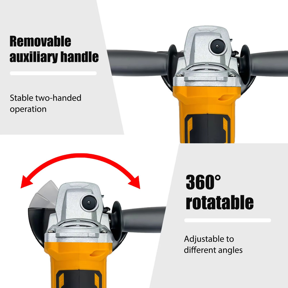 Angle Grinder with Kickback Brake, Slide Switch, 4-1/2-Inch, Tool Only