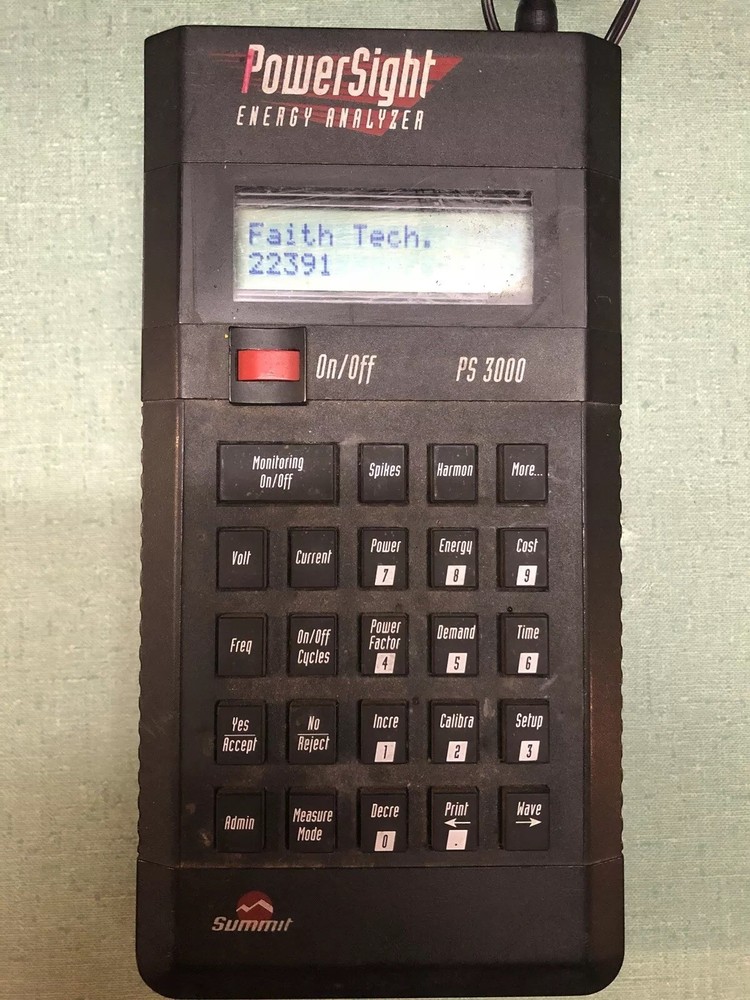 PS 3000 PowerSight Power Analyzer Kit with Case and Accessories !