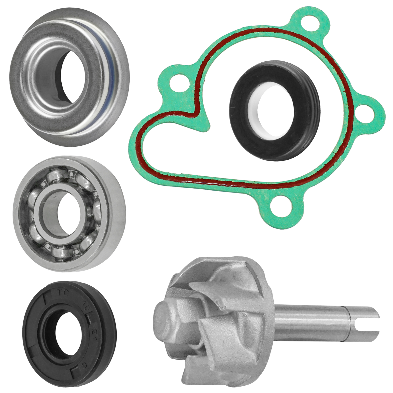 Caltric 11H-12438-10-00 Water Pump Kit For Yamaha Kodiak 400 YFM400 4x4 2000-06