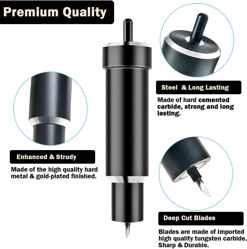 Deep Cut Blade and Housing Compatible with Cricut Maker, Replacement Deep Point